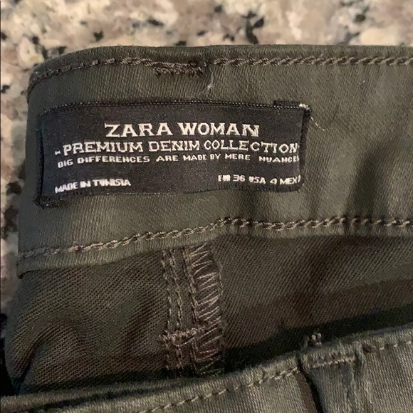 Zara Forrest green pants - Picture 2 of 4